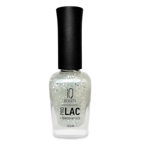Финишное покрытие для лака IQ Beauty PROLAC+bioceamics глянцевое с поталью, 12,5 мл