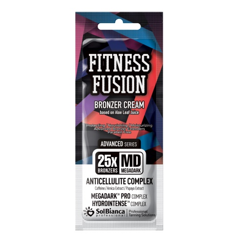 Крем для загара SolBianca Advance Fitness Fusion 25х bronzer с кофеином, арникой и папайей, 15 мл