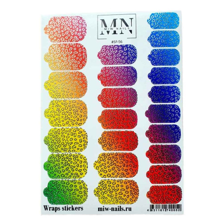 Плёнки для маникюра MIW Nails SF-56 фольгированные