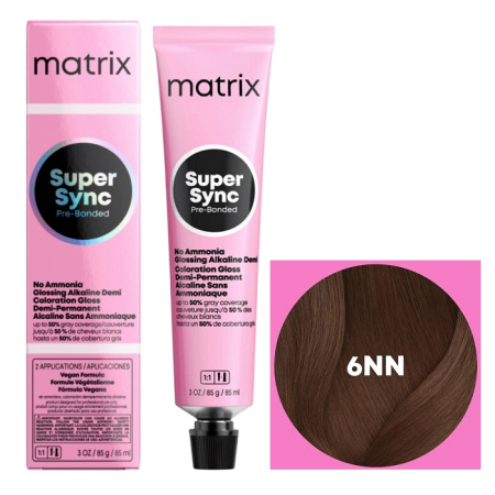 Matrix S Sync Краситель 6NN темн. блондин глубокий натур., 90 мл