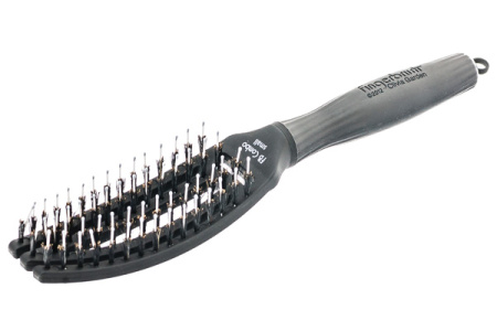 Olivia Garden Щетка для волос Fingerbrush Care Iconic Boar&Nylon Black S