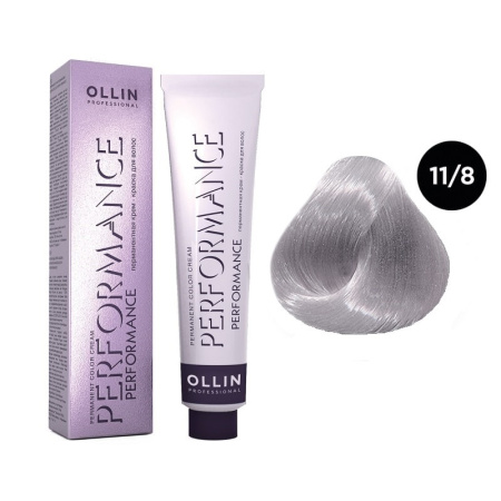 Перманентная крем-краска Ollin Performance 11/8 специальный блондин жемчужный, 60 мл