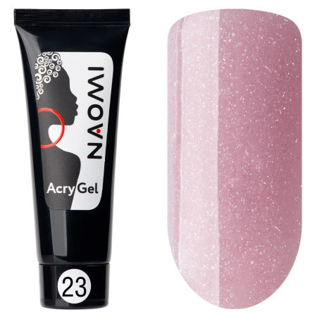 Naomi AcryGel, 15гр (в тубе)23 Натурально-розовый (мерцание)