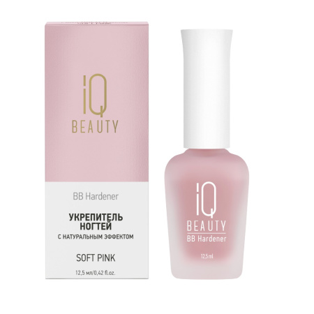 IQ Beauty Укрепитель ногтей с натуральным эффектом, Soft Pink, 12.5 мл