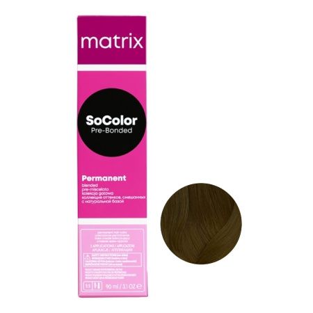 Matrix SoColor Краситель 4AA шатен глубокий пепел., 90 мл