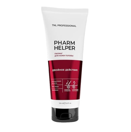 Пилинг для кожи головы TNL Pharm Helper с салициловой кислотой, алоэ вера, пантенолом, 150 мл