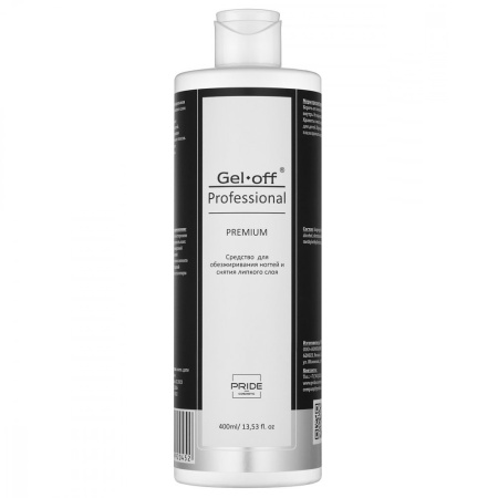 Gel-off PREMIUM Средство для обезжиривания ногтей и снятия липкого слоя, 400 мл