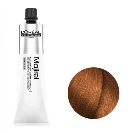 Крем краска L'oreal Majirel 8.34 золотисто-медный, 60 мл