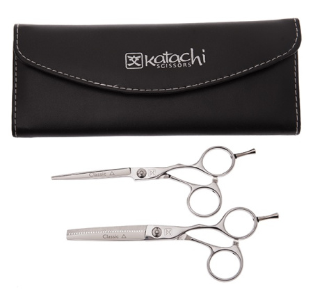 Katachi Набор парикмахерских ножниц в чехле ученический 1155, 1355