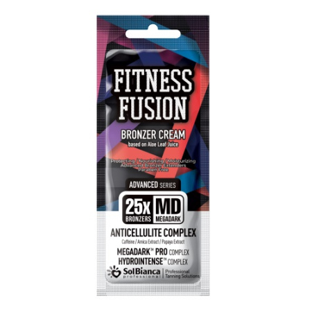Крем для загара SolBianca Advance Fitness Fusion 25х bronzer с кофеином, арникой и папайей, 15 мл