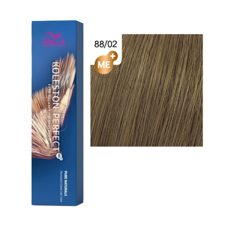 Wella Крем-краска стойкая Koleston P. 88/02 Светлый блонд интенсивный натуральный матовый, 60 мл