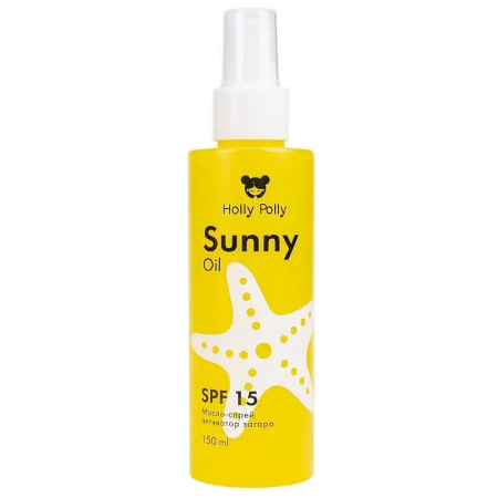 Масло-спрей активатор загара Holly Polly Sunny SPF 15, 150 мл