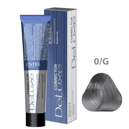 Estel Краска-уход De Luxe 0/G Correct Графит, 60 мл