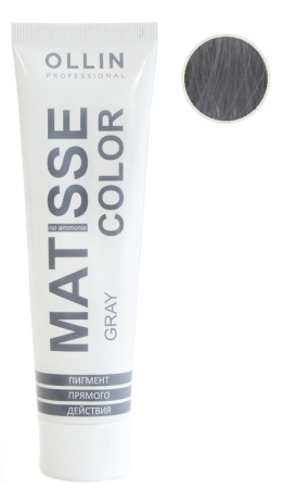 Пигмент прямого действия Ollin Matisse Color серый, 100 мл 