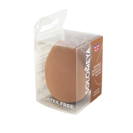 Solomeya Спонж для макияжа с двойным срезом, Кофе Мокка